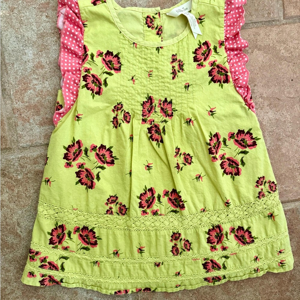 Matilda Jane Yellow and Pink Floral Kids Blouse